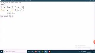 Python program for sum of all the items in a list