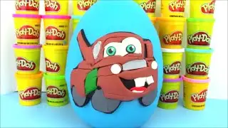Disney Cars Toys GIANT EGG SURPRISE OPENING Mater