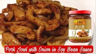 Pork Jowl Meat Quick & Easy Stir-Fry  in Soy Bean Sauce | Chinese Recipe