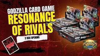 Resonance of Rivals!!! Godzilla Card Game set 3, triple box break!