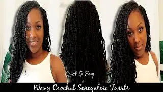 CROCHET SERIES: Quick + Easy! WAVY SENEGALESE TWISTS (PINTEREST INSPIRED)
