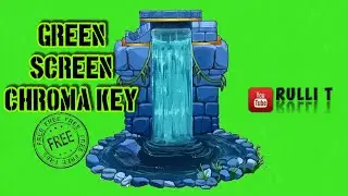Green Screen - GARDEN WATERFALL animation 🔊