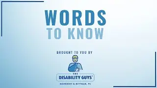 Words to Know with The Disability Guys: Concurrent Employment