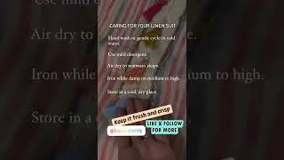#fashion #onlineshooping #linen #womensclothing #tips #care