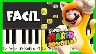 Super Mario 3D World - Sprawling Savannah - TUTORIALDE PIANO F&Aacute;CIL