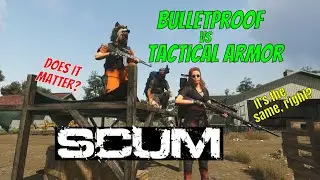 SCUM v.9.6 - Bulletproof Vests vs Tactical Armor - How much protection? A Quick Check