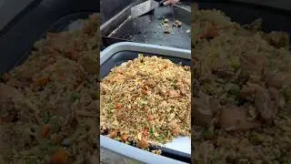 Easy Chicken Fried Rice on the Griddle! #recipe #easyrecipe #blackstone