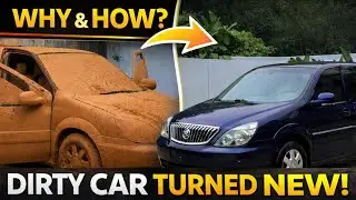 Abandoned SUV Restoration ASMR | Extreme Rust Removal (Dirty to Clean)
