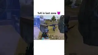 1v4 In Last Zone 😈 | #shorts #short