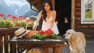 Peaceful Country Life In Switzerland &ndash; Livestock Farming, Life In A Country Garden.