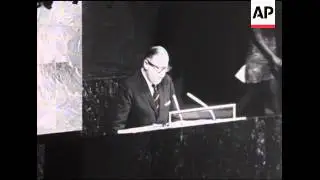 SYND 20-9-69 ABBA EBAN MAKES A SPEECH TO THE UNITED NATIONS
