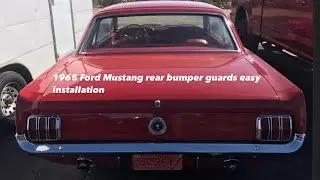 1965 mustang rear bumper guards new install