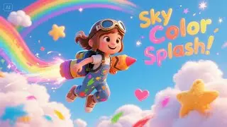Lulu&rsquo;s Sky Color Splash! | Fun Color Learning Song for Kids | Bright Sky Painting Adventure