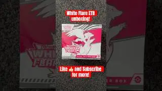 Pok&eacute;mon White Flare ETB unboxing! #pokemon #pokemonchannel #pokemontcg #pok&eacute;mon #pokemoncards #fyp