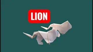 Lion Origami | Gấp sư tử giấy đẹp dễ l&agrave;m