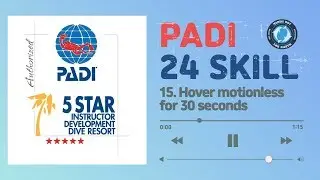 세부 마린 보이 / PADI 24 스킬 # 15,  호버링
