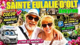 SAINTE EULALIE D'OLT: Plus beau village de France, un joyaux. #vanlife #campingcar #ST EULALIE