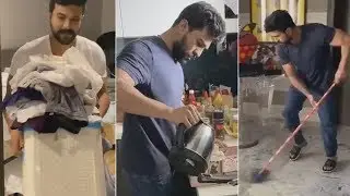 Ram Charan Cleaning House | Ram Charan Taken Rajamouli Challenge | #BeTheRealMan | Daily Culture