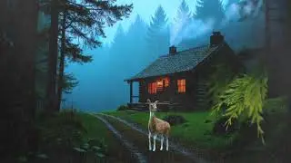 🌧️ Cabin Rainfall & Thunder 💤 Stress Relief, Sleep Instantly & Relax 🏡