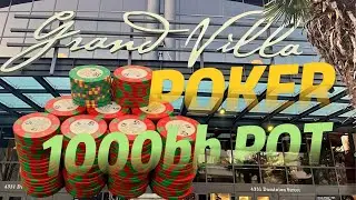SCOOPED A 1,000BB POT!! | Grand Villa $2/$5 | Poker Vlog #8