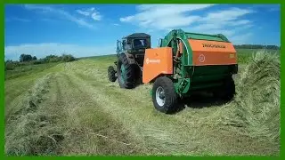 Сенокос с Т-40АМ и ПР-110М