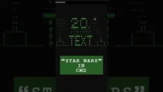 Watching Star Wars in Windows CMD #shorts