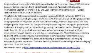 Global Dental Imaging Market Trends And Forecast To 2019