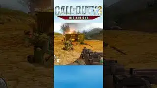Call of Duty 2 - Big Red One - ( HARD ) PS2#ps2 #nostalgia #games #viral #jogos #hd