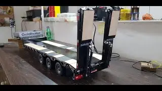 Prancha Carson Low Loader Goldhofer 1/14 automatizada.