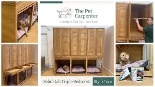 Bespoke Oak Hallway Furniture with Triple Dog Bedrooms