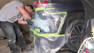 CRACKED BUMPER REPAIR GRAND CHEROKEE PAINT CODE PSQ