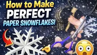 Beautiful Snowflake from Paper❄️|how to make paper snowflake ✨