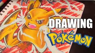 How To Draw Pikachu ( POKEMON speed drawing)