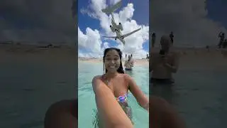 Ok that was a small one 😬 #islandlife #beachlife #plane #beach