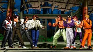 [KOF Mugen] Команда Кё Кусанаги против команды Art of Fighting