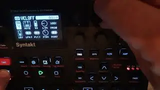 Syntakt - VEL off - Portamento - Control All