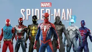 Marvel Spider-Man (2018) - All Suits Power (4K)