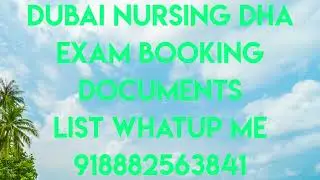 DUBAI NURSING DHA EXAM BOOKING DOCUMENTS LIST ...