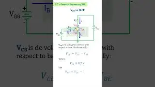 Formula for VCB calculation in transistor bias circuit #bjt