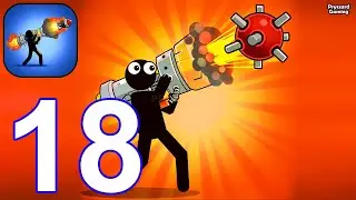 Boom Stick: Bazooka Puzzles - Gameplay Walkthrough Part 18 Levels 81-90 (Android, iOS)