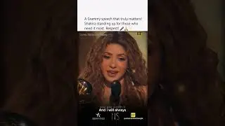Shakira's powerful message | immigrant support