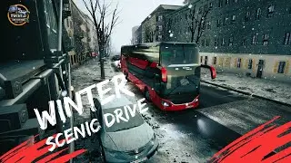 Top Class DD - Chill Winter Scenic Drive - Fernbus coach simulator