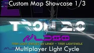 TRON 2.0 - Multiplayer Light Cycle Fan-Made Maps - Custom Map Showcase 1/3 (1080p HD)