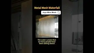 Hot-Selling Metal Mesh Water Curtain Recently#wiremesh#decorativemesh#metalmeshwaterfall#meshcurtain
