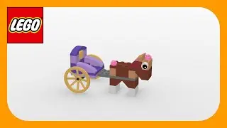 LEGO - How to build Horse and Carriage (10715) Instruction / Tutorial
