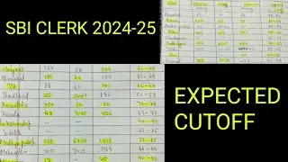 Sbi clerk statewise expected cutoff 🔥 #sbiclerkexpectedcutoff #sbiclerkresult
