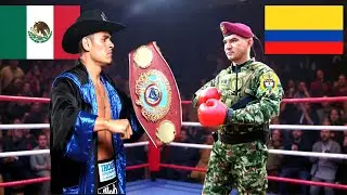 México vs Colombia: Cuando un Soldado de Colombia fue PULVERIZADO ! por un Mexicano