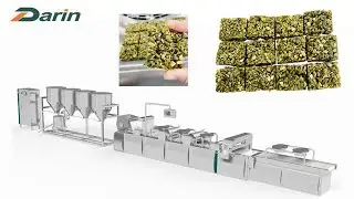 How to Sprinkle Sesame on Sesame Bar/Sesame Bar Making Machine/Peanut Bar Processing Line/Fruit Bars