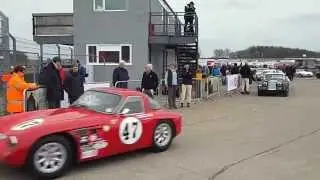 60`s GT Car Grid at Donington Historic Festival 2015