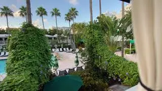 Kimpton Surfcomber Hotel | walking around the hotel pool, the beach club and private cabanas.